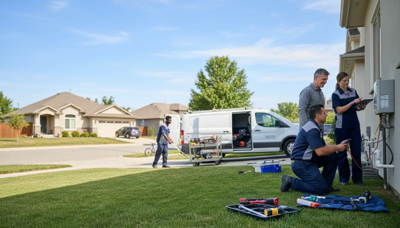 Tankless water heater service in Johannesburg, CA